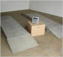50 Ton Axle Pad Scale w. 7' Aluminum Ramps