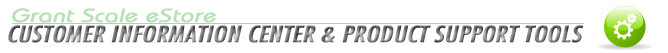 Grant Scale Company's Customer Information Center & Product Support Tools
